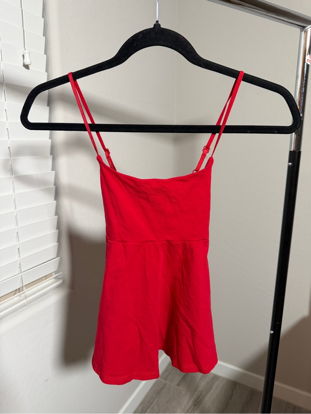 wild fable Bright Red Spaghetti-Strap One-Piece Romper
